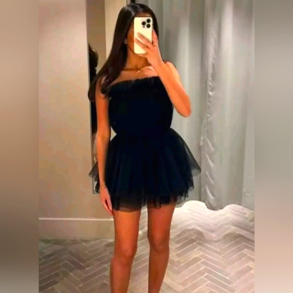 NWT H&M PLEATED TULLE DRESS (Designer Line)